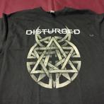 metal shirt: Disturbed- Logo..........as NEW.........w15, Kleding | Heren, Maat 48/50 (M), Zo goed als nieuw, Zwart, Verzenden