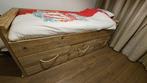 Junior bed steigerhout met opberglades, Huis en Inrichting, Ophalen, Gebruikt, Eenpersoons, Steigerhout