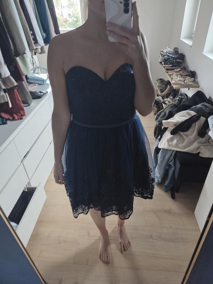 Avondjurk dames Laona, Kleding | Dames, Jurken, Nieuw, Maat 38/40 (M), Blauw, Boven de knie, Ophalen of Verzenden