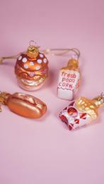 Kerstballen set food (friet, burger, hotdog, popcorn), Ophalen of Verzenden, Nieuw