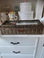 Theekist rattan riviera maison, Huis en Inrichting, Keuken | Servies, Ophalen, Overige typen, Overige stijlen, Glas