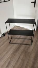 Wandkast / sidetable zwart metaal, Huis en Inrichting, Ophalen, 50 tot 100 cm, Zo goed als nieuw, Metaal