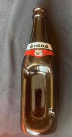 Brand fles asbak met gebrandschilderd hals etiket, Ophalen of Verzenden, Nieuw, Overige typen, Brand