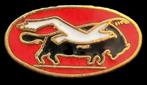 Meeuw en bison pin- emaille, Verzenden, Nieuw, Dier of Natuur, Speldje of Pin