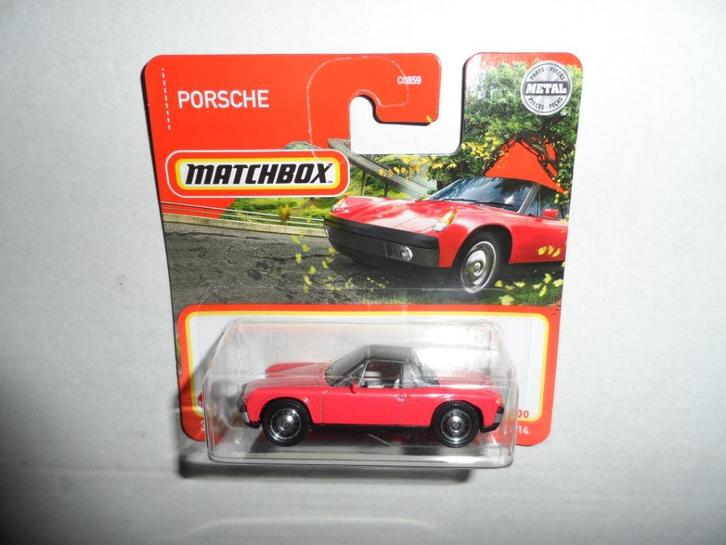 Matchbox - '71 Porsche 914 (rood) 1:64, Hobby en Vrije tijd, Modelauto's | Overige schalen, Nieuw, Auto, Ophalen of Verzenden