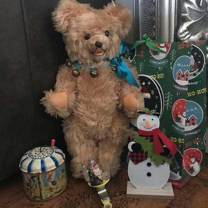 Zeer oude antieke Steiff beer onbespeeld 50 cm, Antiek en Kunst, Antiek | Speelgoed, Ophalen of Verzenden