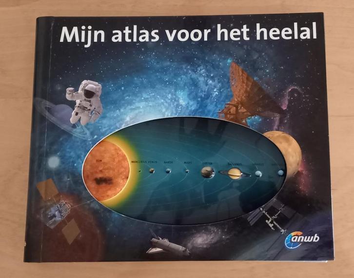 Mijn atlas voor het heelal Hardcover Ruimtevaart Wereld, Boeken, Wetenschap, Zo goed als nieuw, Ophalen