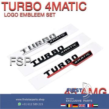 45 AMG TURBO 4 MATIC ZIJSCHERM LOGO SET W177 W118 W156 W176  beschikbaar voor biedingen