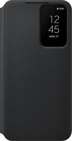 Samsung Galaxy S22 Plus - Smart Clear View Cover - Zwart, Overige modellen, Frontje of Cover, Ophalen of Verzenden, Zo goed als nieuw