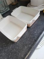 2x Vierkante Ovenschalen, Ophalen of Verzenden, Gebruikt
