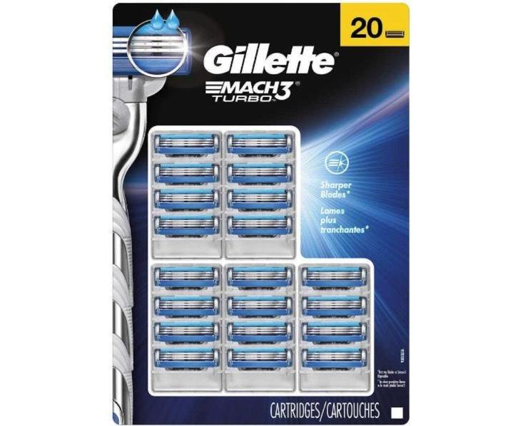Gillette Mach3 Turbo Scheermesjes 20 stuks, Sieraden, Tassen en Uiterlijk, Uiterlijk | Gezichtsverzorging, Nieuw, Gehele gezicht