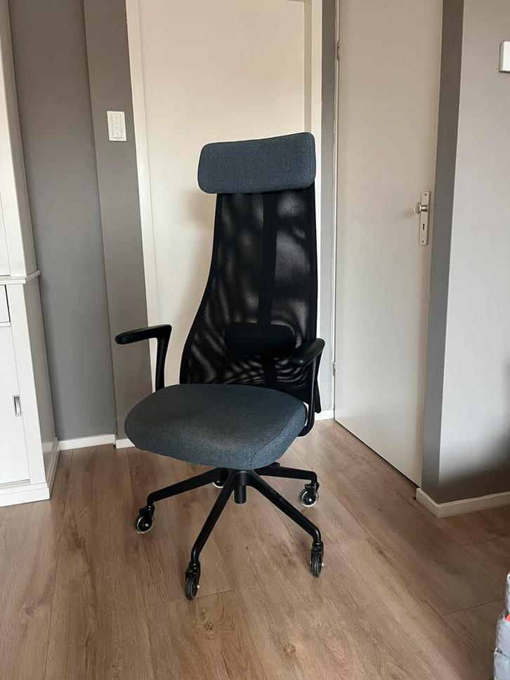 Järvfjället Ikea bureaustoel grijs blauw, Huis en Inrichting, Bureaustoelen, Zo goed als nieuw, Zwart, Ophalen