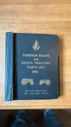 Onderdelenboek Fordson Major en Dexta Tractoren, Ophalen of Verzenden, Zie beschrijving