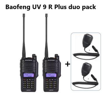 Baofeng UV 9 R 8W duo pack portofoon walkie talkie | NIEUW beschikbaar voor biedingen