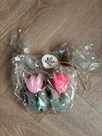 2 Tulp Kaarsen in Cadeauverpakking, Huis en Inrichting, Woonaccessoires | Kandelaars en Kaarsen, Overige materialen, Overige kleuren