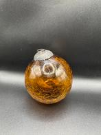 Vintage glazen bol met een craquelé-effect (gebarsten glas), Ophalen of Verzenden