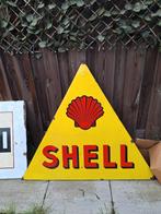 Shell emaille reclamebord, Ophalen of Verzenden, Gebruikt, Reclamebord
