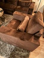 Bruine velours velvet fauteuil, Huis en Inrichting, Fauteuils, Ophalen, 100 tot 125 cm, Stof, Eric Kuster