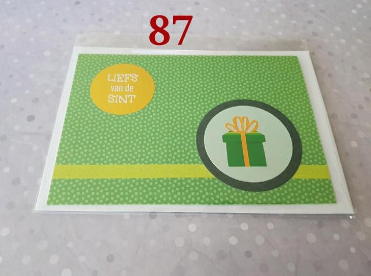 Sinterklaas kaart, Liefs van de Sint 87, Hobby en Vrije tijd, Kaarten | Zelfgemaakt, Nieuw, Overige thema's, Ophalen