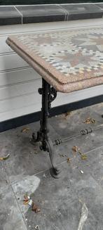Antiek granieten tuintafel met gietijzer onderstel, Ophalen