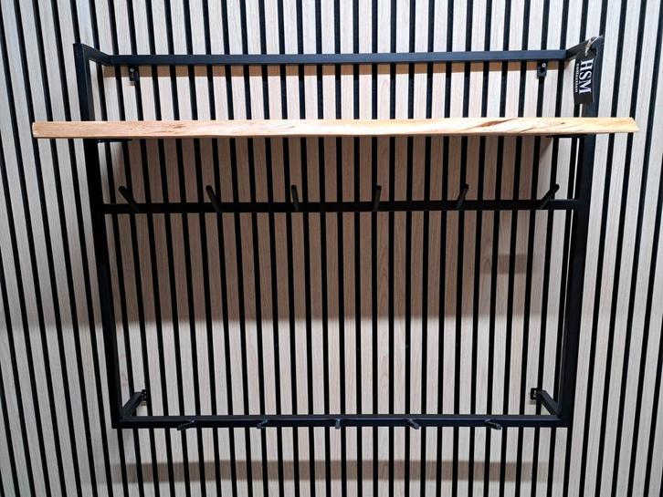 Wandkapstok met 11 haken, Huis en Inrichting, Woonaccessoires | Kapstokken, Nieuw, Wandkapstok, Minder dan 100 cm, Metaal, Ophalen of Verzenden