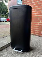 Zwarte prullenbak Lux pedaalemmer 30 liter, Huis en Inrichting, Woonaccessoires | Prullenbakken, Ophalen, Met pedaal, 50 tot 75 cm