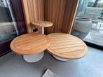 4 Seasons Outdoor set Volta teak salontafels, Ophalen, 3 zitplaatsen, Nieuw, Bijzettafel
