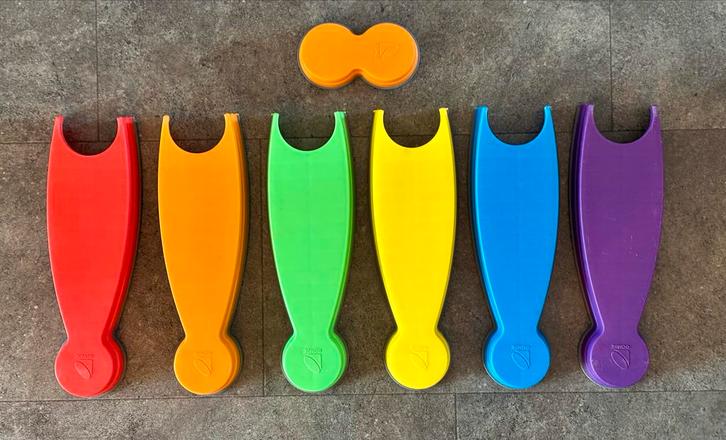 Gonge loopbaan Rivierstenen - Balans en Plezier!, Kinderen en Baby's, Speelgoed | Overig, Gebruikt, Jongen of Meisje, Ophalen of Verzenden