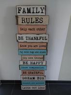 Mooi groot houten tekstbord, Huis en Inrichting, Woonaccessoires | Tekstborden en Spreuken, Ophalen, Zo goed als nieuw