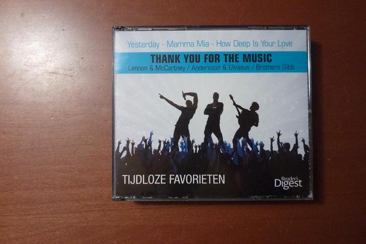 Thank You For The Music - Tijdloze Favorieten, Cd's en Dvd's, Cd's | Verzamelalbums, Zo goed als nieuw, Pop, Ophalen of Verzenden