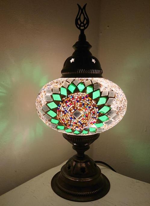 Diverse Oosterse tafellamp lamp Arabisch Turks glasmozaiek, Huis en Inrichting, Lampen | Tafellampen, Nieuw, Minder dan 50 cm
