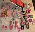 Baby born complete set bruin zusje kleding buggy fiets, Ophalen, Zo goed als nieuw, Babypop