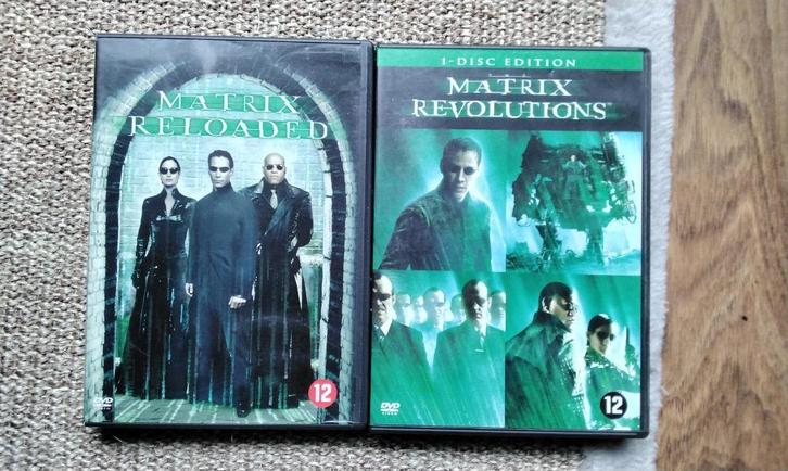 The matrix reloaded en The matrix revolutions, 2 dvds, origi, Cd's en Dvd's, Dvd's | Actie, Zo goed als nieuw, Actie, Boxset, Vanaf 12 jaar