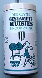 De Gruyter Gestampte Muisjea, fraai oud blikje., Verzamelen, Ophalen of Verzenden, Zo goed als nieuw, Overige
