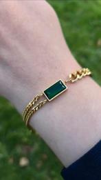 Armband met groene steen, Sieraden, Tassen en Uiterlijk, Ophalen of Verzenden, Nieuw