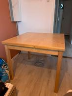Uitschuifbare tafel van hout, Ophalen, Gebruikt, 50 tot 100 cm, Vierkant