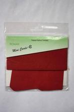 3 pakjes Romak geschenkkaartjes rood, Ophalen of Verzenden, Nieuw, Overige thema's, Blanco kaart of Basiskaart