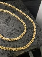14 karaats gouden koningsketting, 60 cm lang, 3.6 mm breed, Sieraden, Tassen en Uiterlijk, Nieuw, Goud, Goud, Ophalen of Verzenden