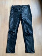 Zwarte leren gevoerde broek van Transmission maat L, Transmission, Zwart, Maat 42/44 (L), Ophalen of Verzenden