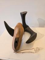 Antieke brocante schoenmakersleest aambeeld houten schoen, Ophalen of Verzenden