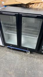 Bar koelkast backbar koeler glazen deur 2 deurs, Ophalen, Zo goed als nieuw, Zonder vriesvak, 85 tot 120 cm