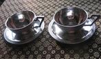 Zilveren Deco Thee kopjes set, Verzenden, Zilver