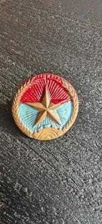 NLF - PITH HELMET BADGE - VIET CONG - 1964 - 1972 Issue - VI, Verzamelen, Ophalen of Verzenden, Landmacht, Amerika, Embleem of Badge