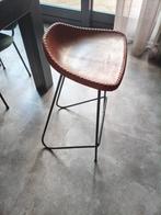 4x bar krukken red leather, Huis en Inrichting, Barkrukken, 4 krukken, Ophalen, Zo goed als nieuw, 60 tot 90 cm