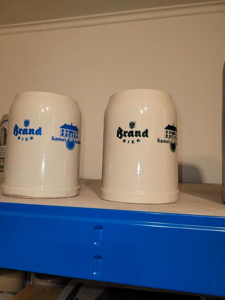 2 stenen Brand pullen (1), Verzamelen, Biermerken, Zo goed als nieuw, Pul(len), Brand, Ophalen of Verzenden