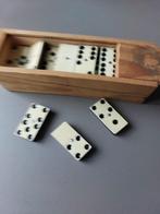Vintage Domino Set in Houten Doos, Ophalen of Verzenden, Gebruikt, Overige typen
