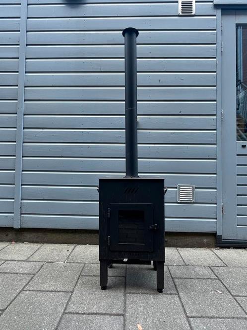 K-stove palletkachel voor buiten., Tuin en Terras, Tuinhaarden, Gebruikt, Ophalen