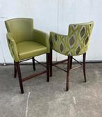 40 stuks luxe horeca restaurant barkrukken met arm groen, Huis en Inrichting, Barkrukken, Ophalen, 5 krukken of meer, Met voetsteun