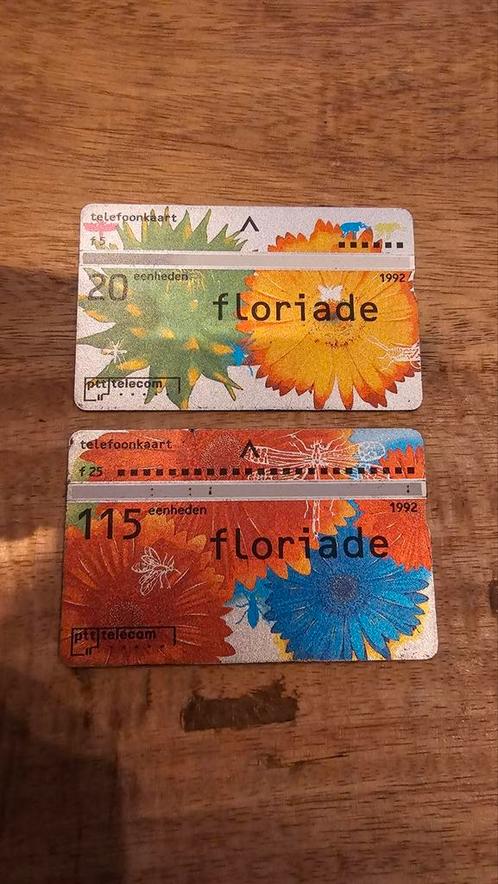 PTT telefoonkaarten Floriade 1992 – 2 stuks – zeldzaam, Verzamelen, Telefoonkaarten, Nederland, Ophalen of Verzenden