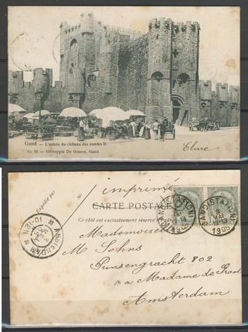 Gent Gand 1905 Spa Chateau du Compte Foto Ansichtkaart 937 beschikbaar voor biedingen